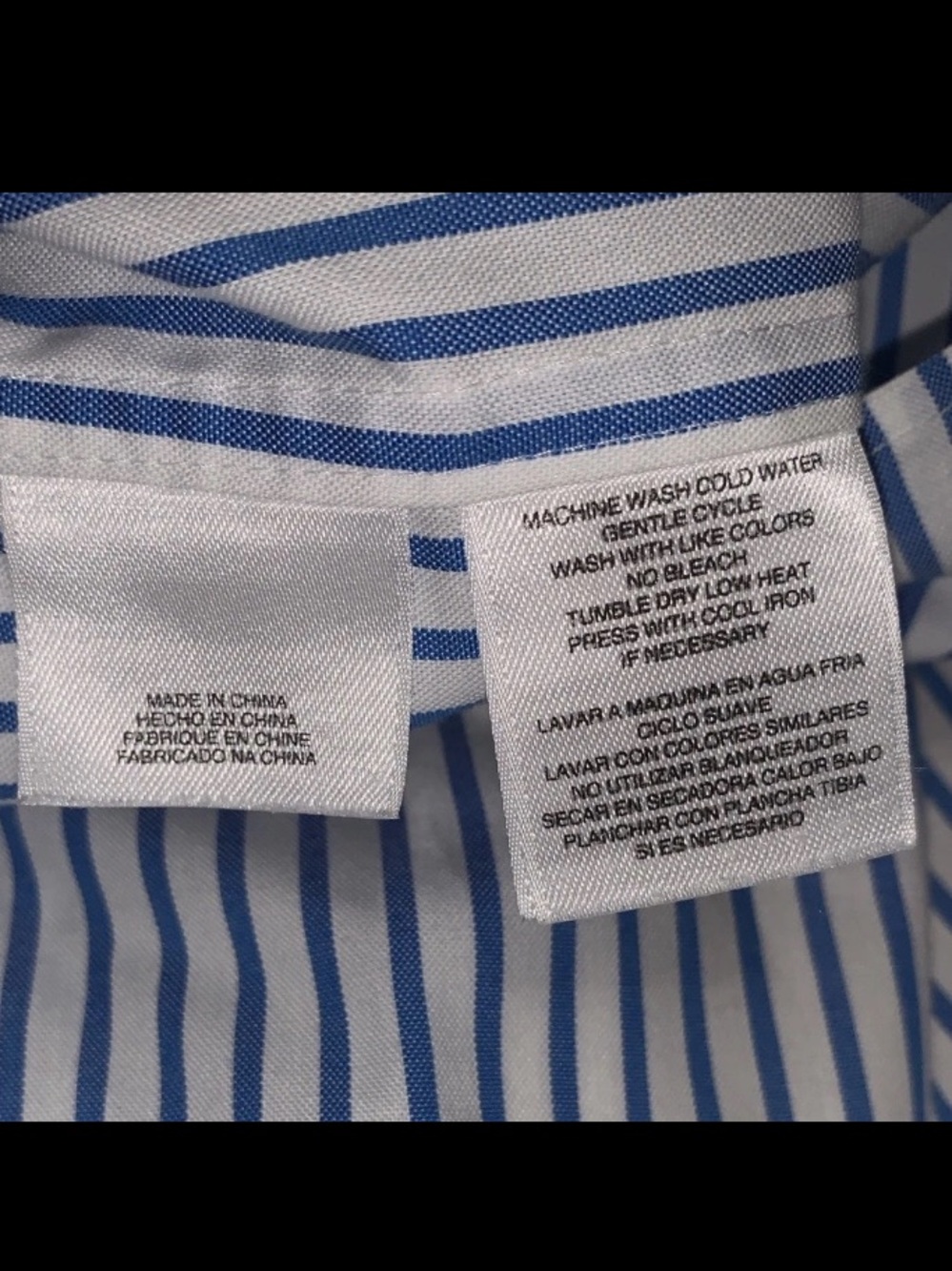 Jones New York Signature Women's Sleeveless Striped Button Down Shirt - Picture 4 of 5